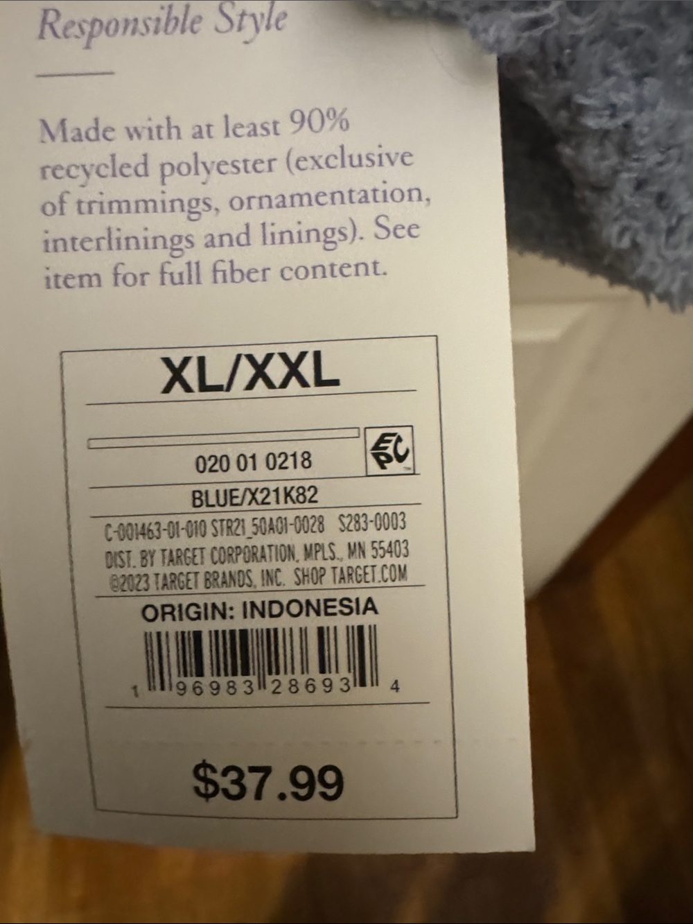 stars above Light Blue Plush Robe - NWT - size xl/xxl - Picture 2 of 7